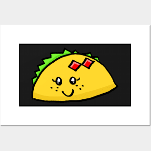 Smiling Tacos Posters and Art